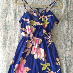 American eagle satin floral dress